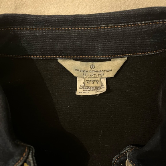 French Connection Stretch Denim Fitted Shirt - Picture 3 of 4